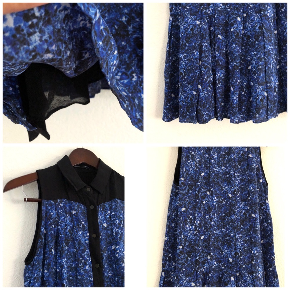 NEW Proenza Schouler Silk Microprint Shirt Dress - Picture 12 of 16